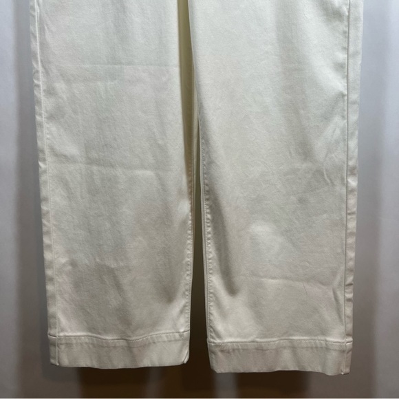 Spanx women’s Stretch Twill Wide Leg Pants size S cropped white - Picture 5 of 10